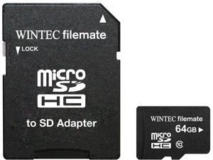 Wintec FileMate Mobile Professional 64GB microSDXC Flash Card with SD Adapter Model 3FMUSD64GBC10-R Wintec FileMate Mobile Professional 64GB microSDXC Flash Card with SD Adapter Model 3FMUSD64GBC10-R