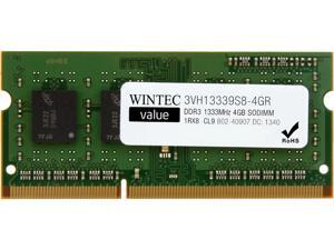 Wintec Value 4GB 204-Pin DDR3 SO-DIMM DDR3 1333 (PC3 10600) Laptop Memory Model 3VH13339S8-4GR Wintec Value 4GB 204-Pin DDR3 SO-DIMM DDR3 1333 (PC3 10600) Laptop Memory Model 3VH13339S8-4GR