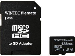 Wintec FileMate Professional Plus 128GB microSDXC Flash Card with Adapter Model 3FMUSD128GU1PI-R Wintec FileMate Professional Plus 128GB microSDXC Flash Card with Adapter Model 3FMUSD128GU1PI-R