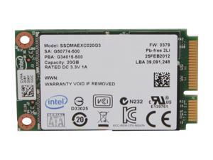 Intel 313 Series Hawley Creek SSDMAEXC020G301 mSATA 20GB SATA II SLC Internal Solid State Drive (SSD) Intel 313 Series Hawley Creek SSDMAEXC020G301 mSATA 20GB SATA II SLC Internal Solid State Drive (SSD)
