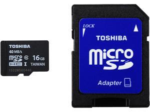 Toshiba 16GB microSDHC Memory Card Model PFM016U-2DCK Toshiba 16GB microSDHC Memory Card Model PFM016U-2DCK