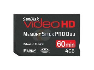 SanDisk Video HD 4GB Memory Stick Pro Duo (MS Pro Duo) Flash Card Model SDMSPDHV-004G-A15 SanDisk Video HD 4GB Memory Stick Pro Duo (MS Pro Duo) Flash Card Model SDMSPDHV-004G-A15