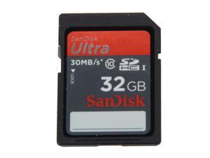 SanDisk 32GB Ultra SDHC UHS-I Card - Class 10 30MB/s SanDisk 32GB Ultra SDHC UHS-I Card - Class 10 30MB/s