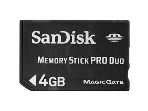 SanDisk 4 GB Memory Stick PRO Duo - 1 Card SanDisk 4 GB Memory Stick PRO Duo - 1 Card