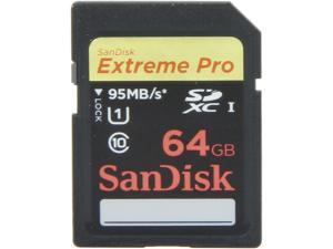 SanDisk Extreme Pro 64GB Secure Digital Extended Capacity (SDXC) Flash Card Model SDSDXP-064G-A46 SanDisk Extreme Pro 64GB Secure Digital Extended Capacity (SDXC) Flash Card Model SDSDXP-064G-A46