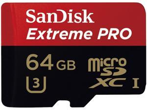 SanDisk 64GB Extreme PRO microSDXC UHS-I/U3 Class 10 Memory Card with Adapter, Speed Up to 95MB/s (SDSDQXP-064G-G46A) SanDisk 64GB Extreme PRO microSDXC UHS-I/U3 Class 10 Memory Card with Adapter, Speed Up to 95MB/s (SDSDQXP-064G-G46A)