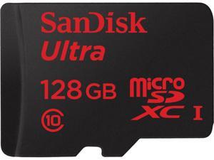SanDisk 128GB Ultra microSDXC UHS-I/Class 10 Memory Card with Adapter, Speed Up to 80MB/s (SDSQUNC-128G-GN6MA) SanDisk 128GB Ultra microSDXC UHS-I/Class 10 Memory Card with Adapter, Speed Up to 80MB/s (SDSQUNC-128G-GN6MA)