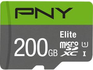 PNY 200GB Elite microSDXC UHS-I/U1 Class 10 Memory Card with Adapter, Speed Up to 85MB/s (P-SDU200U185EL-GE) PNY 200GB Elite microSDXC UHS-I/U1 Class 10 Memory Card with Adapter, Speed Up to 85MB/s (P-SDU200U185EL-GE)