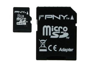 PNY 8GB microSDHC Flash Card Model P-SDU8GB4-SF PNY 8GB microSDHC Flash Card Model P-SDU8GB4-SF