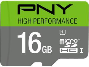 PNY 16GB High Performance microSDHC UHS-I/U1 Class 10 Memory Card without Adapter, Speed Up to 60MB/s (P-SDU16GU160G-GE) PNY 16GB High Performance microSDHC UHS-I/U1 Class 10 Memory Card without Adapter, Speed Up to 60MB/s (P-SDU16GU160G-GE)