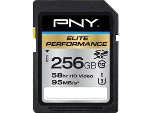 PNY 256GB Elite Performance SDXC UHS-I/U3 Class 10 Memory Card, Speed Up to 95MB/s (P-SDX256U395-GE) PNY 256GB Elite Performance SDXC UHS-I/U3 Class 10 Memory Card, Speed Up to 95MB/s (P-SDX256U395-GE)
