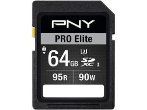 PNY 64GB PRO Elite SDXC UHS-I/U3 Class 10 Memory Card, Speed Up to 95MB/s (P-SDX64U395PRO-GE) PNY 64GB PRO Elite SDXC UHS-I/U3 Class 10 Memory Card, Speed Up to 95MB/s (P-SDX64U395PRO-GE)