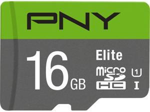 PNY 16GB Elite microSDHC UHS-I/U1 Class 10 Memory Card with Adapter, Speed Up to 85MB/s (P-SDU16U185EL-GE) PNY 16GB Elite microSDHC UHS-I/U1 Class 10 Memory Card with Adapter, Speed Up to 85MB/s (P-SDU16U185EL-GE)