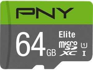 PNY 64GB Elite microSDXC UHS-I/U1 Class 10 Memory Card with Adapter, Speed Up to 85MB/s (P-SDU64U185EL-GE) PNY 64GB Elite microSDXC UHS-I/U1 Class 10 Memory Card with Adapter, Speed Up to 85MB/s (P-SDU64U185EL-GE)