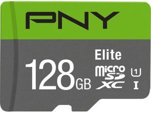 PNY 128GB Elite microSDXC UHS-I/U1 Class 10 Memory Card with Adapter, Speed Up to 85MB/s (P-SDU128U185EL-GE) PNY 128GB Elite microSDXC UHS-I/U1 Class 10 Memory Card with Adapter, Speed Up to 85MB/s (P-SDU128U185EL-GE)