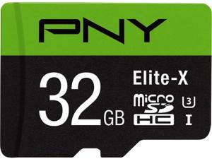 PNY 32GB Elite-X microSDHC UHS-I/U3 Class 10 Memory Card with Adapter, Speed Up to 90MB/s (P-SDU32U390EX-GE) PNY 32GB Elite-X microSDHC UHS-I/U3 Class 10 Memory Card with Adapter, Speed Up to 90MB/s (P-SDU32U390EX-GE)