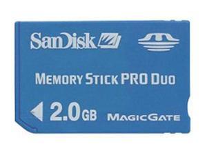 SanDisk 2GB Memory Stick Pro Duo (MS Pro Duo) Flash Card Model SDMSPD-2048-A11 SanDisk 2GB Memory Stick Pro Duo (MS Pro Duo) Flash Card Model SDMSPD-2048-A11