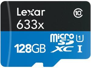 Lexar 128GB High-Performance 633x microSDXC UHS-I/U1 Class 10 Memory Card w/SD Adapter (LSDMI128BBNL633A) Lexar 128GB High-Performance 633x microSDXC UHS-I/U1 Class 10 Memory Card w/SD Adapter (LSDMI128BBNL633A)