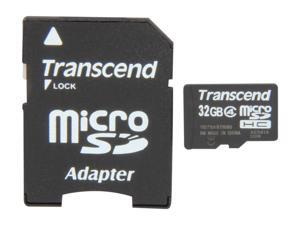 Transcend 32GB microSDHC Flash Card with Adapter Model TS32GUSDHC4 Transcend 32GB microSDHC Flash Card with Adapter Model TS32GUSDHC4
