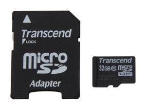 Transcend 32GB microSDHC Flash Card with Adapter Model TS32GUSDHC10 Transcend 32GB microSDHC Flash Card with Adapter Model TS32GUSDHC10