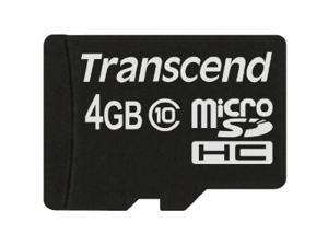 Transcend 4 GB MicroSD High Capacity (microSDHC) - 1 Card Transcend 4 GB MicroSD High Capacity (microSDHC) - 1 Card