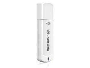 Transcend JetFlash 370 4 GB USB 2.0 Flash Drive - White Transcend JetFlash 370 4 GB USB 2.0 Flash Drive - White