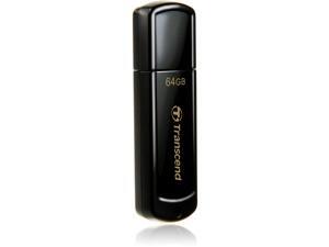 Transcend JetFlash 350 64 GB USB 2.0 Flash Drive - Black Transcend JetFlash 350 64 GB USB 2.0 Flash Drive - Black