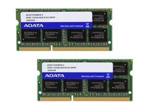 ADATA Premier Series 16GB (2 x 8G) 204-Pin DDR3 SO-DIMM DDR3 1333 (PC3 10666) Laptop Memory Model AD3S1333W8G9-2 ADATA Premier Series 16GB (2 x 8G) 204-Pin DDR3 SO-DIMM DDR3 1333 (PC3 10666) Laptop Memory Model AD3S1333W8G9-2