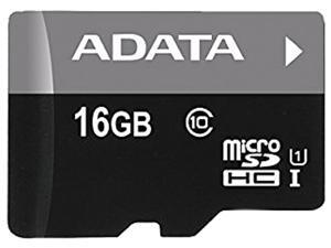 ADATA 16GB Premier microSDHC UHS-I / Class 10 Memory Card with SD Adapter, Speed Up to 50MB/s (AUSDH16GUICL10-RA1) ADATA 16GB Premier microSDHC UHS-I / Class 10 Memory Card with SD Adapter, Speed Up to 50MB/s (AUSDH16GUICL10-RA1)