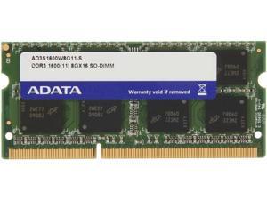 ADATA 8GB 204-Pin DDR3 SO-DIMM DDR3 1600 (PC3 12800) Laptop Memory Model AD3S1600W8G11-S ADATA 8GB 204-Pin DDR3 SO-DIMM DDR3 1600 (PC3 12800) Laptop Memory Model AD3S1600W8G11-S