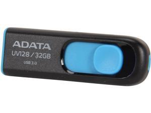 ADATA DashDrive Series UV128 32GB USB 3.0 Flash Drive, Black/Blue (AUV128-32G-RBE) ADATA DashDrive Series UV128 32GB USB 3.0 Flash Drive, Black/Blue (AUV128-32G-RBE)
