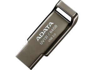 ADATA USA DashDrive UV131 USB 3.0 64GB, Chromium Grey (AUV131-64G-RGY) ADATA USA DashDrive UV131 USB 3.0 64GB, Chromium Grey (AUV131-64G-RGY)