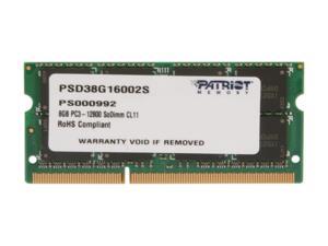 Patriot Signature 8GB 204-Pin DDR3 SO-DIMM DDR3 1600 (PC3 12800) Laptop Memory Model PSD38G16002S Patriot Signature 8GB 204-Pin DDR3 SO-DIMM DDR3 1600 (PC3 12800) Laptop Memory Model PSD38G16002S