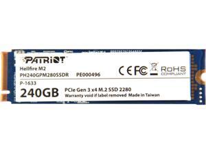 Patriot Hellfire M.2 2280 240GB PCI-Express 3.0 x4 Internal Solid State Drive (SSD) PH240GPM280SSDR Patriot Hellfire M.2 2280 240GB PCI-Express 3.0 x4 Internal Solid State Drive (SSD) PH240GPM280SSDR