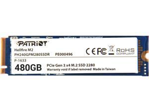 Patriot Hellfire M.2 2280 480GB PCI-Express 3.0 x4 Internal Solid State Drive (SSD) PH480GPM280SSDR Patriot Hellfire M.2 2280 480GB PCI-Express 3.0 x4 Internal Solid State Drive (SSD) PH480GPM280SSDR