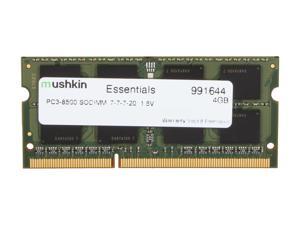 Mushkin Enhanced Essentials 4GB 204-Pin DDR3 SO-DIMM DDR3 1066 (PC3 8500) Laptop Memory Model 991644 Mushkin Enhanced Essentials 4GB 204-Pin DDR3 SO-DIMM DDR3 1066 (PC3 8500) Laptop Memory Model 991644