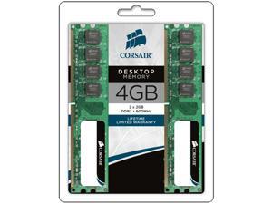 CORSAIR 4GB (2 x 2GB) 240-Pin DDR2 SDRAM DDR2 800 (PC2 6400) Desktop Memory Model VS4GBKIT800D2 CORSAIR 4GB (2 x 2GB) 240-Pin DDR2 SDRAM DDR2 800 (PC2 6400) Desktop Memory Model VS4GBKIT800D2