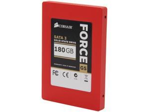 Corsair Force Series GS 2.5" 180GB SATA III Internal Solid State Drive (SSD) CSSD-F180GBGS-BK Corsair Force Series GS 2.5" 180GB SATA III Internal Solid State Drive (SSD) CSSD-F180GBGS-BK