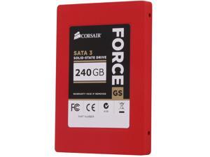 Corsair Force Series GS 2.5" 240GB SATA III Internal Solid State Drive (SSD) CSSD-F240GBGS-BK Corsair Force Series GS 2.5" 240GB SATA III Internal Solid State Drive (SSD) CSSD-F240GBGS-BK