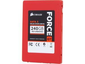 Manufacturer Recertified Corsair Force Series GT 2.5" 240GB SATA III MLC Internal Solid State Drive (SSD) CSSD-F240GBGT/RF2 Manufacturer Recertified Corsair Force Series GT 2.5" 240GB SATA III MLC Internal Solid State Drive (SSD) CSSD-F240GBGT/RF2
