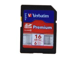 Verbatim 16GB Secure Digital High-Capacity (SDHC) Flash Card Model 96808 Verbatim 16GB Secure Digital High-Capacity (SDHC) Flash Card Model 96808