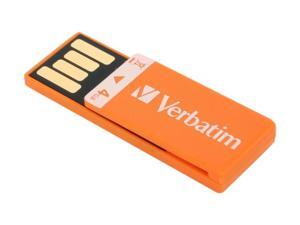 Verbatim Clip-it 4GB USB 2.0 Flash Drive (Orange) Model 97551 Verbatim Clip-it 4GB USB 2.0 Flash Drive (Orange) Model 97551