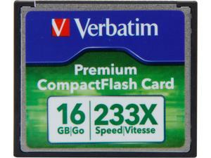 Verbatim Premium 16 GB CompactFlash (CF) Card - 1 Card/1 Pack Verbatim Premium 16 GB CompactFlash (CF) Card - 1 Card/1 Pack