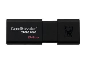 Kingston 64GB DataTraveler 100 G3 USB 3.0 Flash Drive (DT100G3/64GB) Kingston 64GB DataTraveler 100 G3 USB 3.0 Flash Drive (DT100G3/64GB)