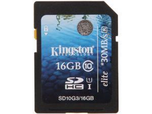 Kingston Elite 16GB Secure Digital High-Capacity (SDHC) Flash Card Model SD10G3/16GB 740617217452 Kingston Elite 16GB Secure Digital High-Capacity (SDHC) Flash Card Model SD10G3/16GB 740617217452