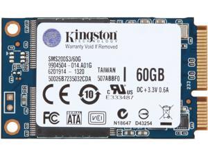 Kingston 60GB Mini-SATA (mSATA) Internal Solid State Drive (SSD) SMS200S3/60G Kingston 60GB Mini-SATA (mSATA) Internal Solid State Drive (SSD) SMS200S3/60G