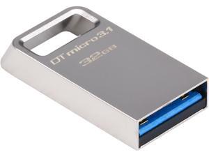 Kingston DataTraveler Micro 3.1 32GB USB 3.1/3.0 Type-A Metal Ultra-Compact Flash Drive Model DTMC3/32GB Kingston DataTraveler Micro 3.1 32GB USB 3.1/3.0 Type-A Metal Ultra-Compact Flash Drive Model DTMC3/32GB
