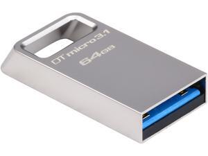 Kingston DataTraveler Micro 3.1 64GB USB 3.1/3.0 Type-A Metal Ultra-Compact Flash Drive Model DTMC3/64GB Kingston DataTraveler Micro 3.1 64GB USB 3.1/3.0 Type-A Metal Ultra-Compact Flash Drive Model DTMC3/64GB