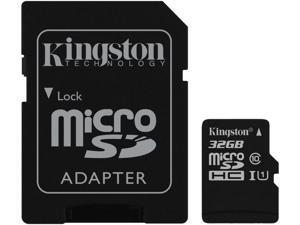 Kingston 32GB microSDHC Flash Card + SD Adapter Model SDC10G2/32GB Kingston 32GB microSDHC Flash Card + SD Adapter Model SDC10G2/32GB