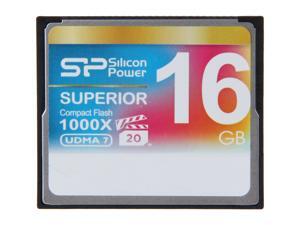 Silicon Power Superior 16GB Compact Flash (CF) Flash Card Model SP016GBCFC1K0V10 Silicon Power Superior 16GB Compact Flash (CF) Flash Card Model SP016GBCFC1K0V10